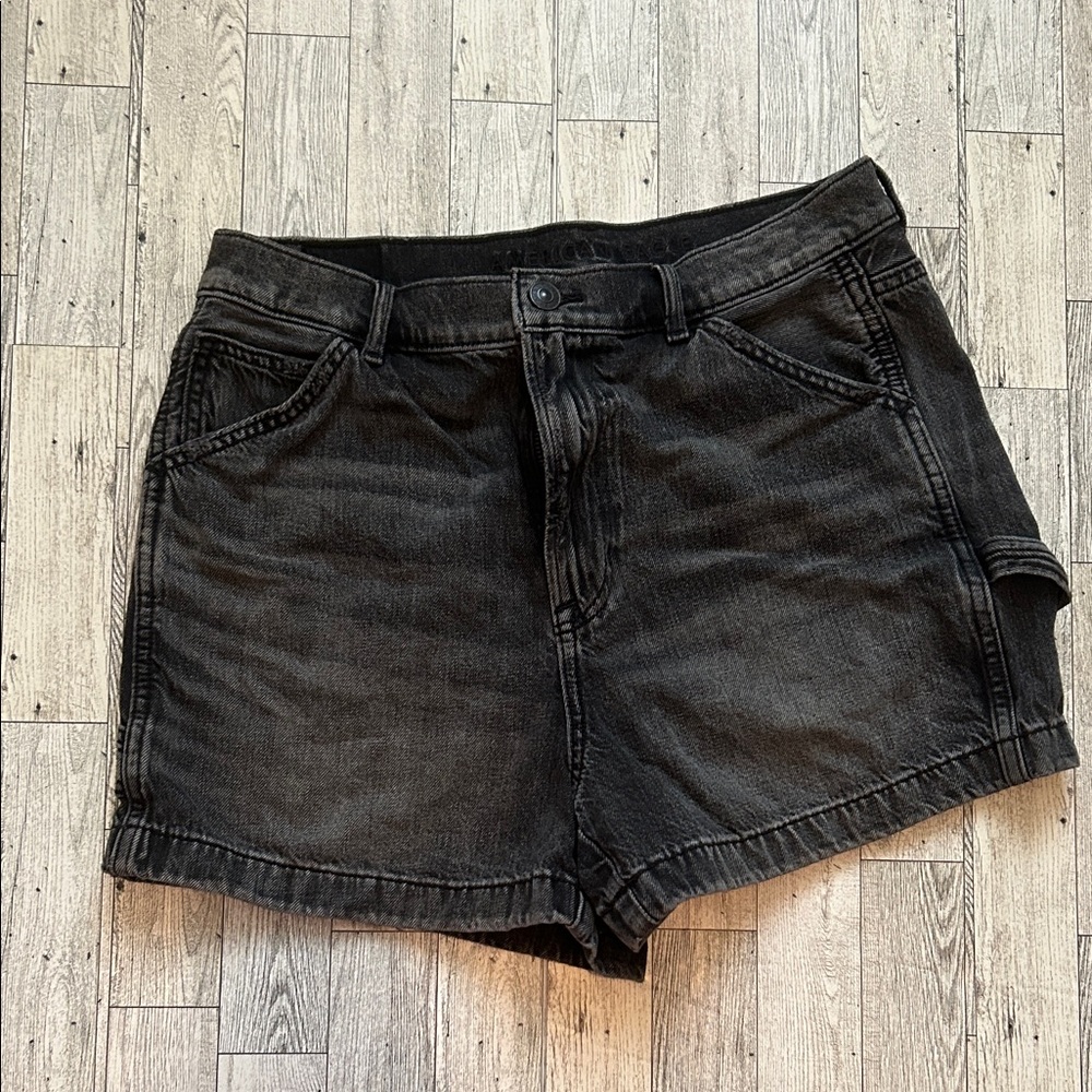 American Eagle Outfitters Black Denim Jean Shorts